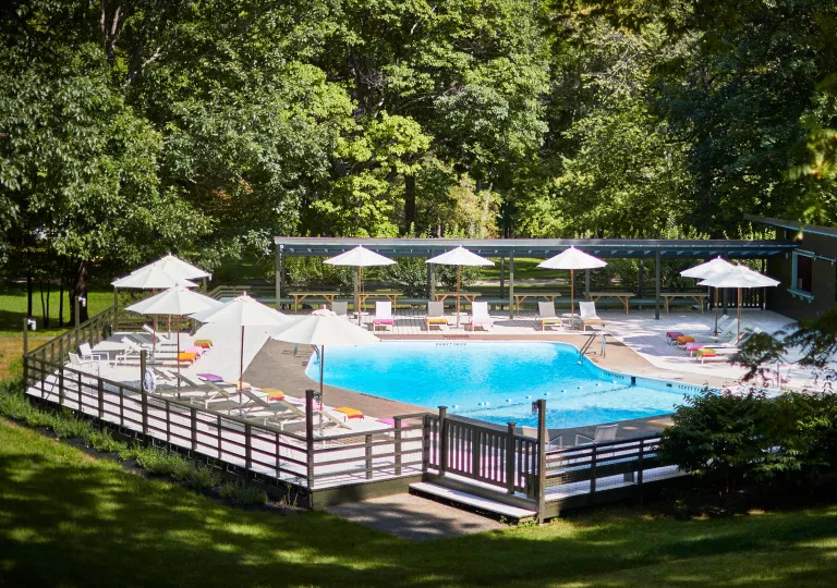 Swimming pool and deck