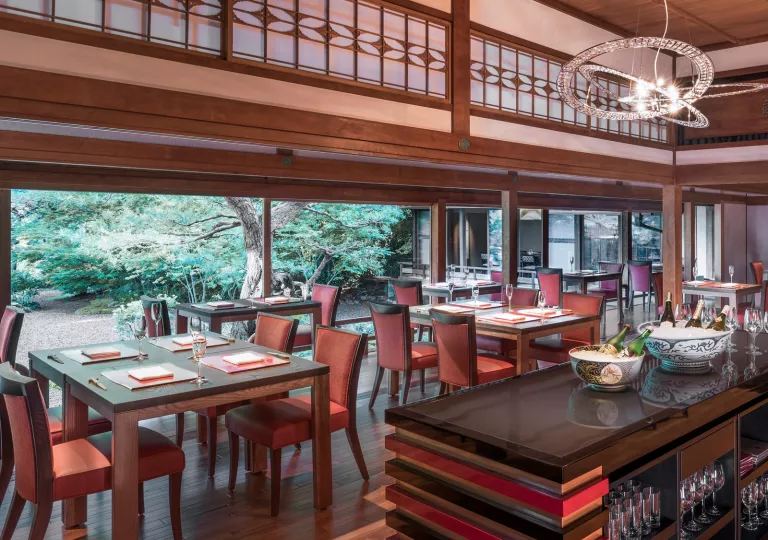 hotel restaurant with large windows