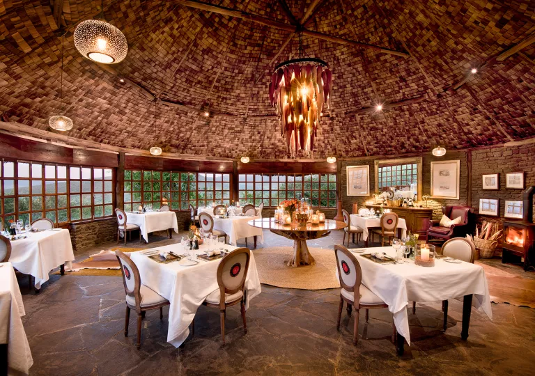 large room with dining room tables