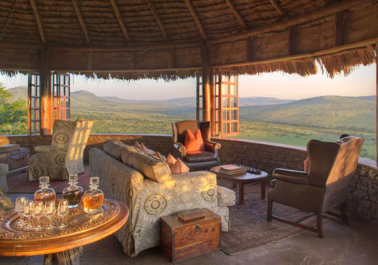 straw hut covering furniture