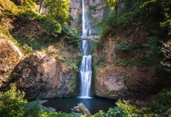 Oregon's Columbia River Gorge Bike Tour Waterfall