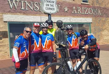 Biking Across America - Winslow Arizona