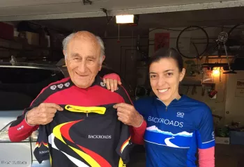 Backroads 100 year old biker