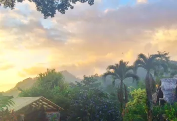acimo Safari lodge at sunset