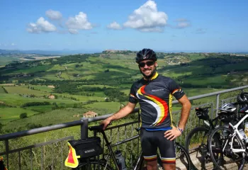 Backroads Leader biking in Tuscany