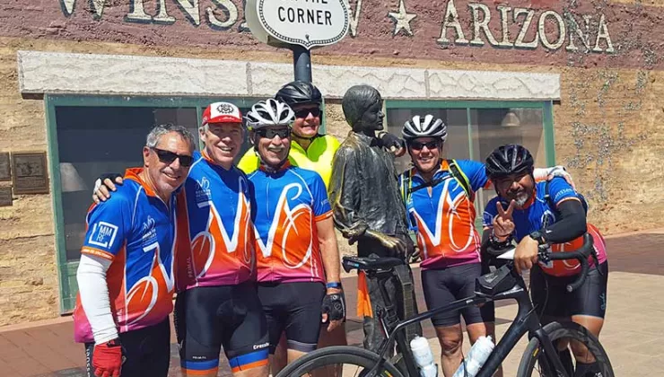Biking Across America - Winslow Arizona