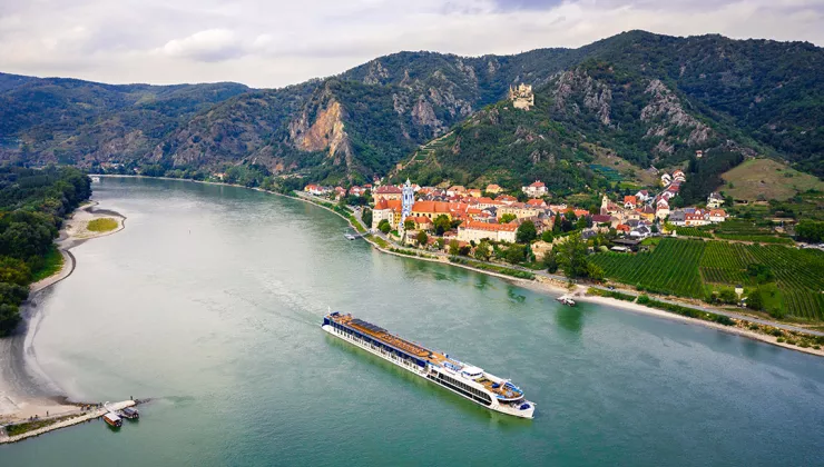 Cruise Ship on a river 