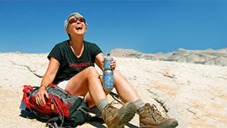 Backroads walking - hiking boots, yosemite