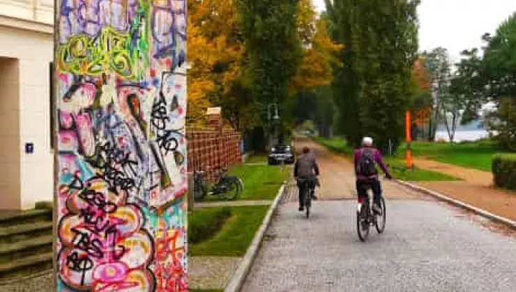 Biking on the The Berlin Wall Trail