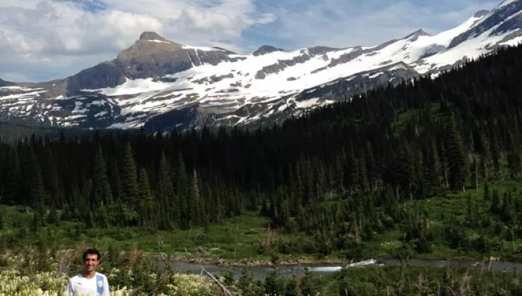 Backroads' Jerome Lissman in Glacier National Park