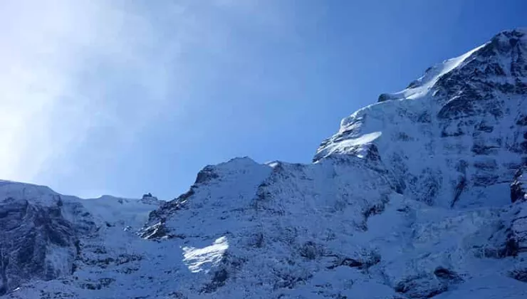The Eiger and the Jungfraujoch station