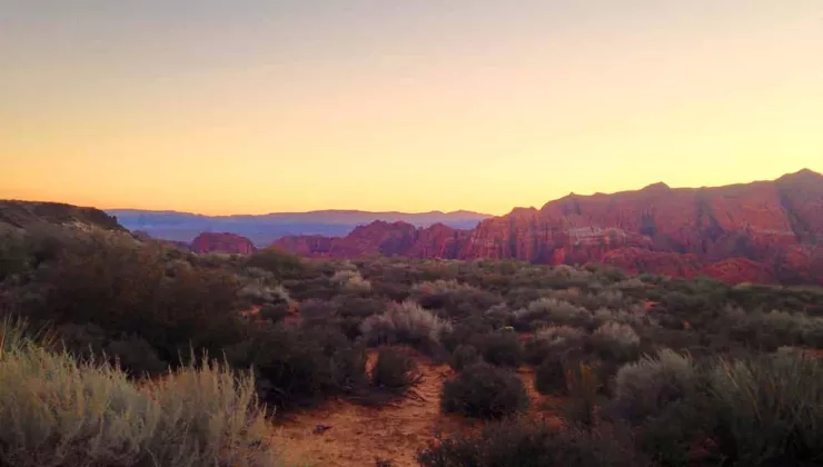 Sunset in Snow Canyon