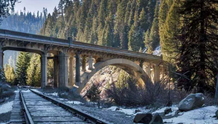 Pacific Northwest Train Tracks and Bridge - Licensed through Shutterstock