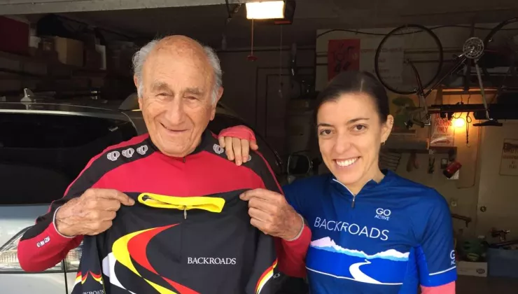 Backroads 100 year old biker