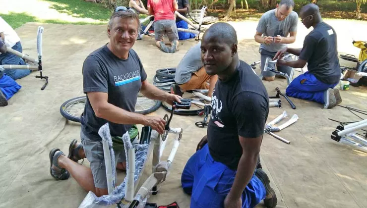 Assembly of WBR Buffalo Bikes