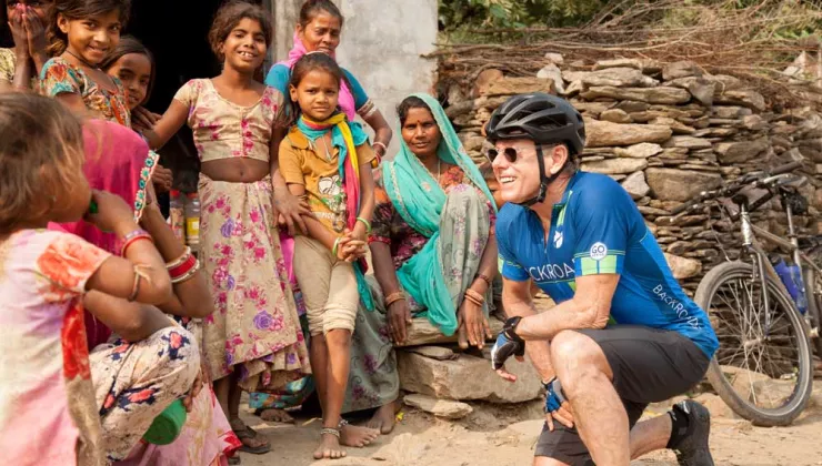 Tom Hale with Backroads in India