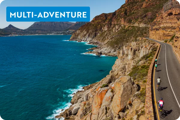 Large cliff with the ocean to the left