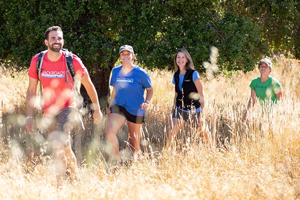 People hiking in northern California