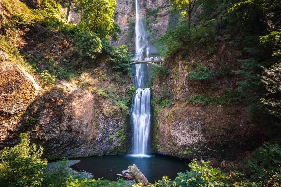 Oregon's Columbia River Gorge Bike Tour Waterfall