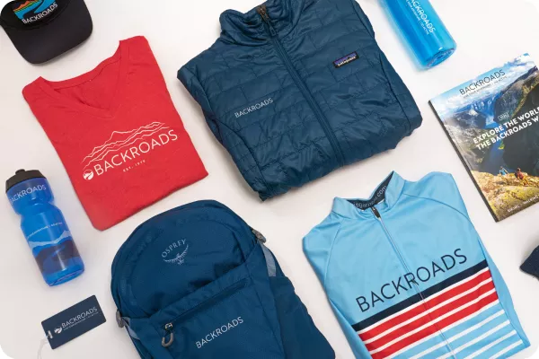 Backroads gear flatlay