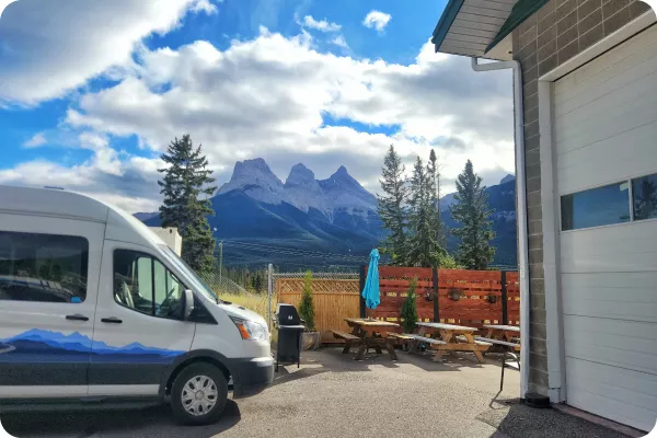Backroads Van at Canmore Office