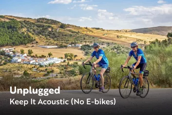 Two cyclists on a ride