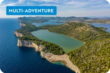 Lake surrounded by mountains