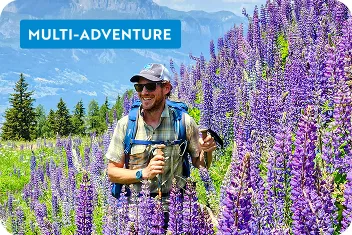 Backroads guest surrounded by lavender fields