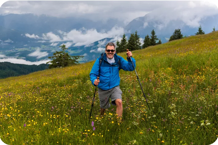 Backroads guest on hike 