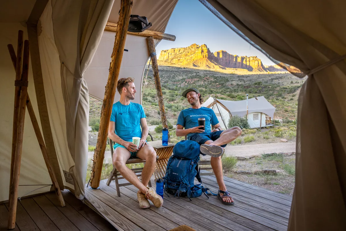 Two Backroads leaders glamping