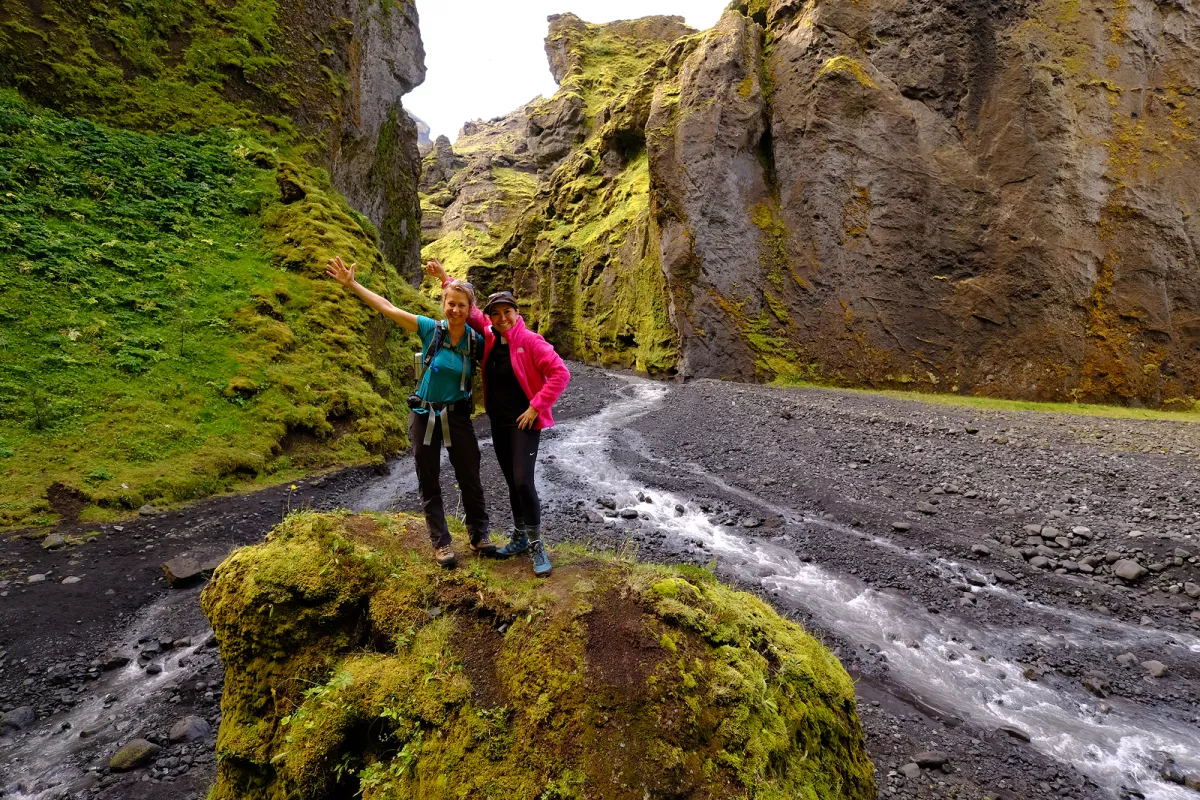 Backroads guests on a hike