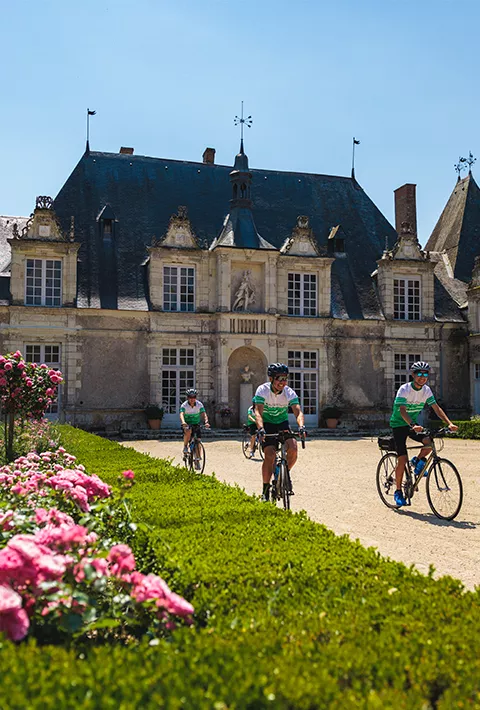 Bikers in Loire valley France