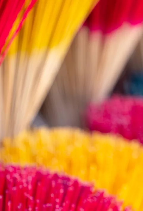 Colorful incense in Vietnam