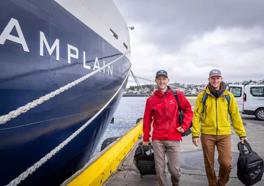 Iceland Ocean Cruise Walking & Hiking Tour - Boarding Ship