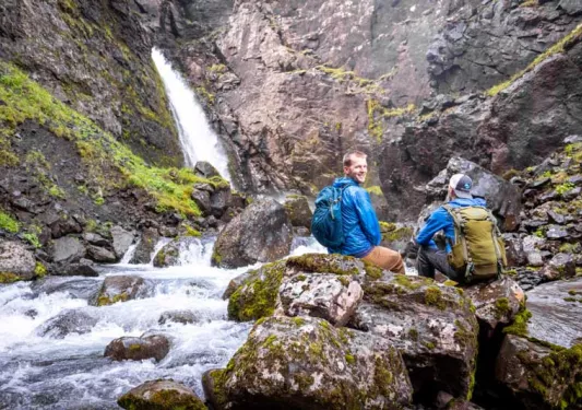 Iceland Ocean Cruise Walking & Hiking Tour - Waterfall Canyon