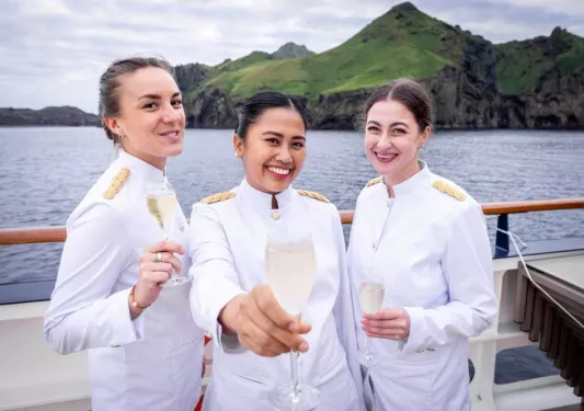 Iceland Ocean Cruise Walking & Hiking Tour - Ponant Ship Staff