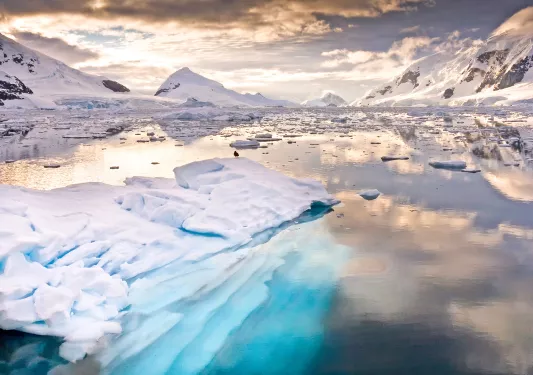 Landscape of Paradise Bay Antarctica