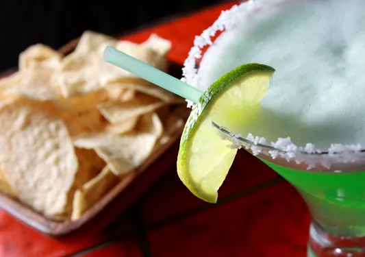 Chips and margarita