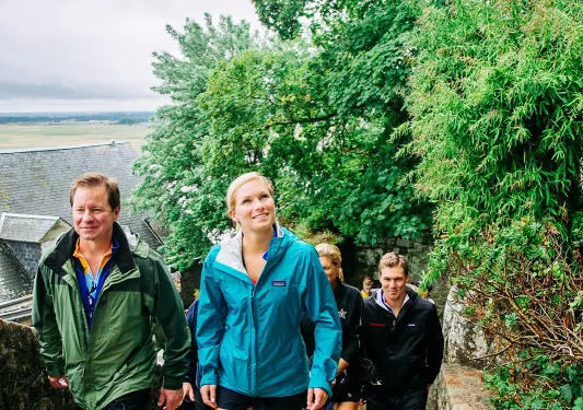 Backroads Guests Smiling and Walking in Brittany/Normandy