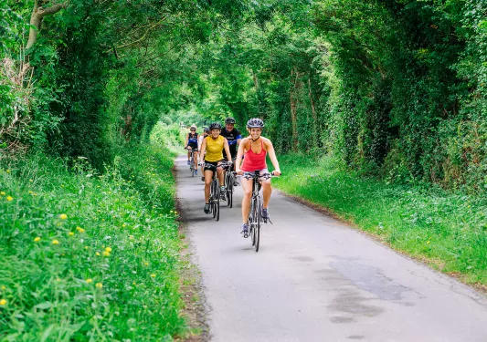 Backroads Guest Biking Through Nature