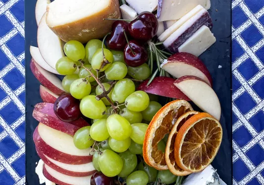 Wonderful looking charcuterie spread.