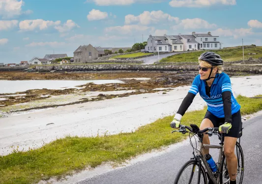 Cyclist Coast Ireland