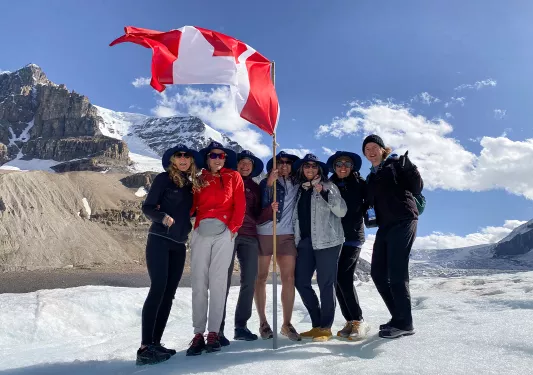 Guest Canadian Flag Snow Field
