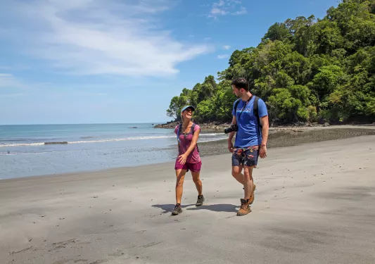Costa Rica Walking on Beach
