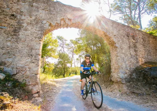 Backroads Guest Biking Through Arch
