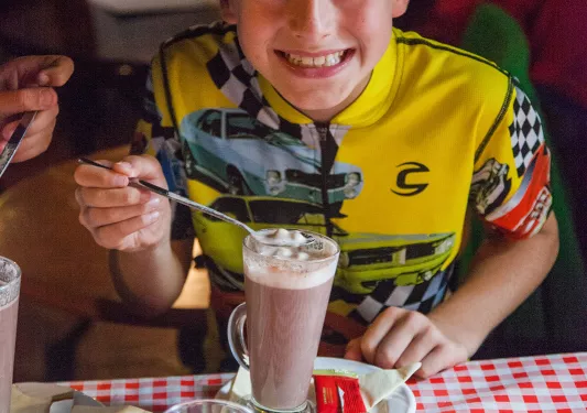 Guest Drinking Milk Chocolate Ireland