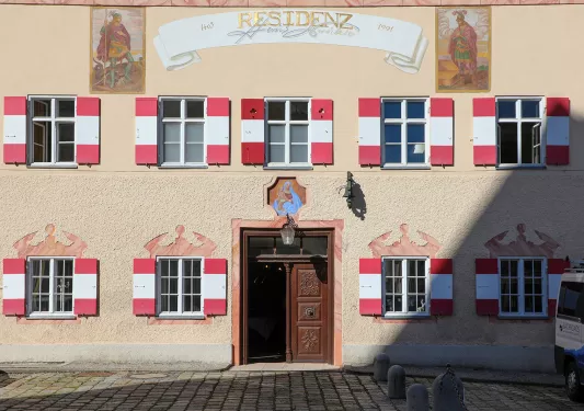 Exterior of Residenz Heinz Winkler hotel.