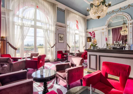 The bar at the Grand Hotel Cabourg