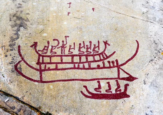Ancient Nordic drawing in Norway