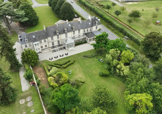 Aerial view of the Chateau de Sully